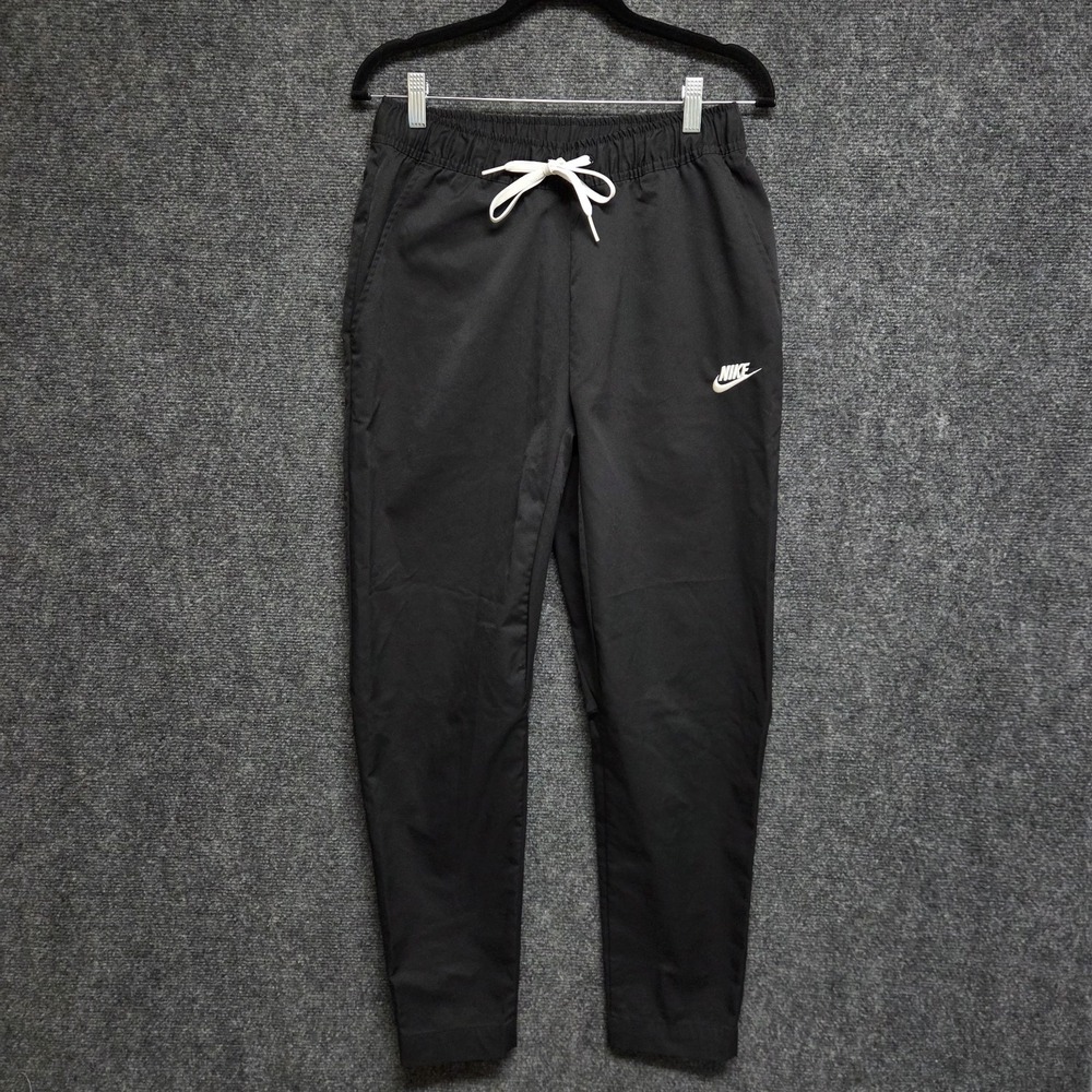 Nike Sportswear Club Woven Tapered Pants Mens Small Black DX0623-010 Drawstring